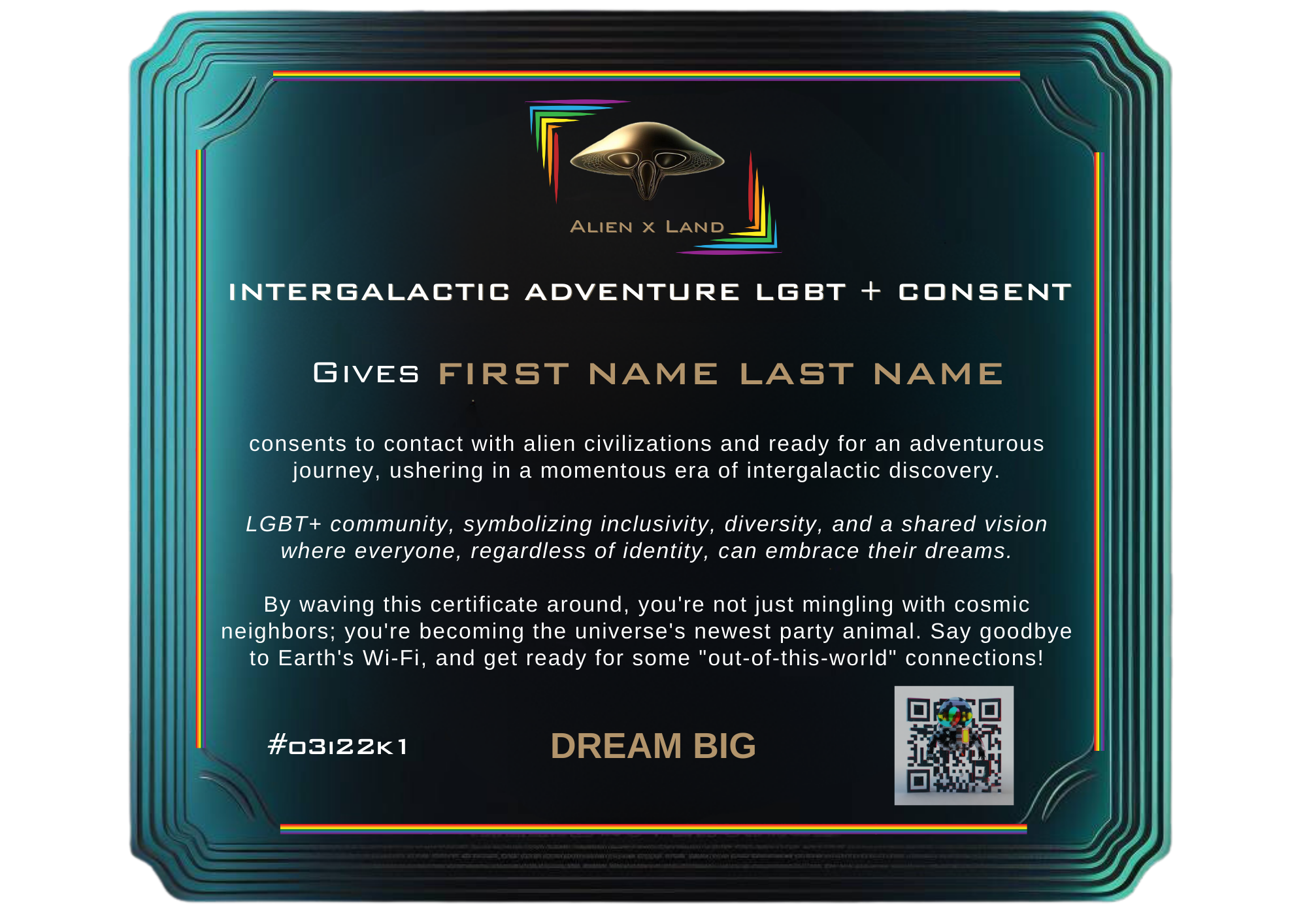 Intergalactic Adventure LGBT + Consent